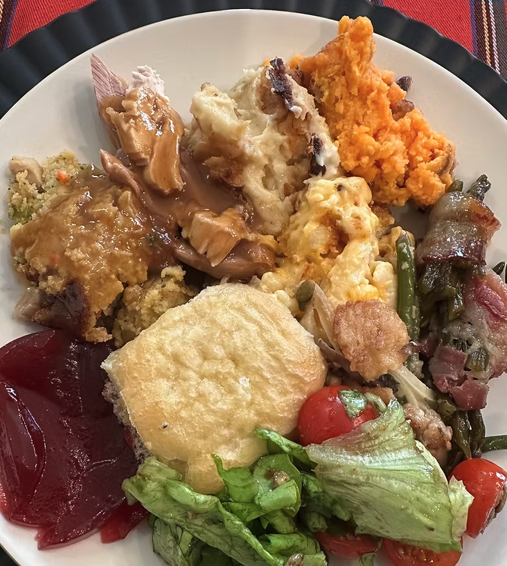 The perfect Southern Thanksgiving plate