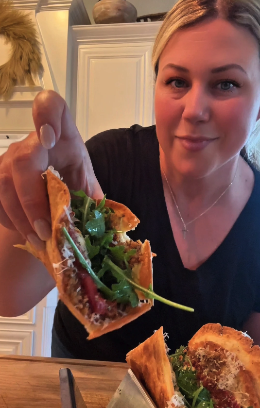 Chicken Parmesan Smash Tacos