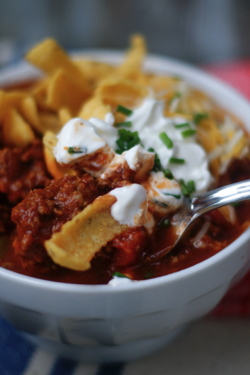 Texas Terlingua Chili with Shiner Bock beer