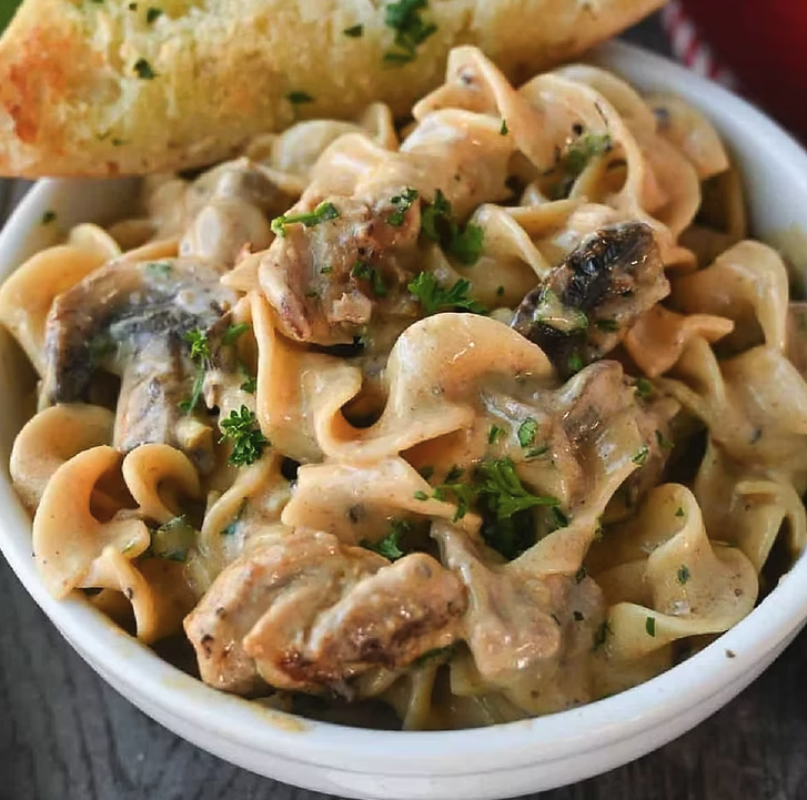 Boursin Chicken Stroganoff