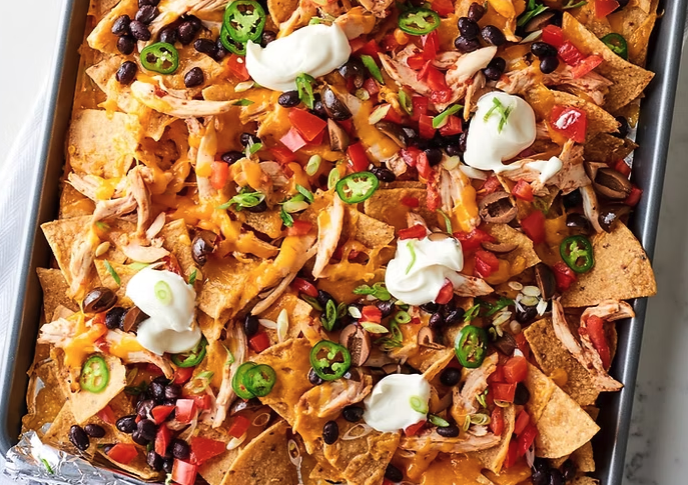 Oven baked Sheet Pan Nachos
