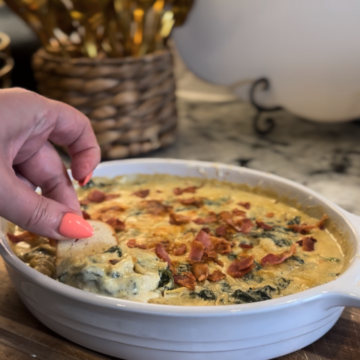 Protein Packed Bacon Artichoke Dip