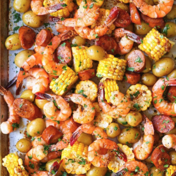 Sheet Pan Shrimp "Boil"