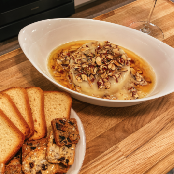 The Easiest Appetizer, Honey Almond Baked Brie