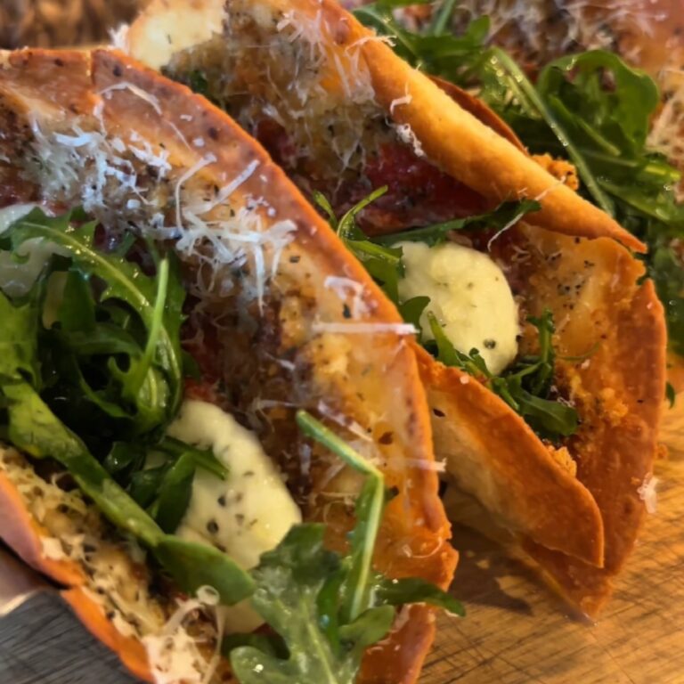 Chicken Parmesan Smash Tacos